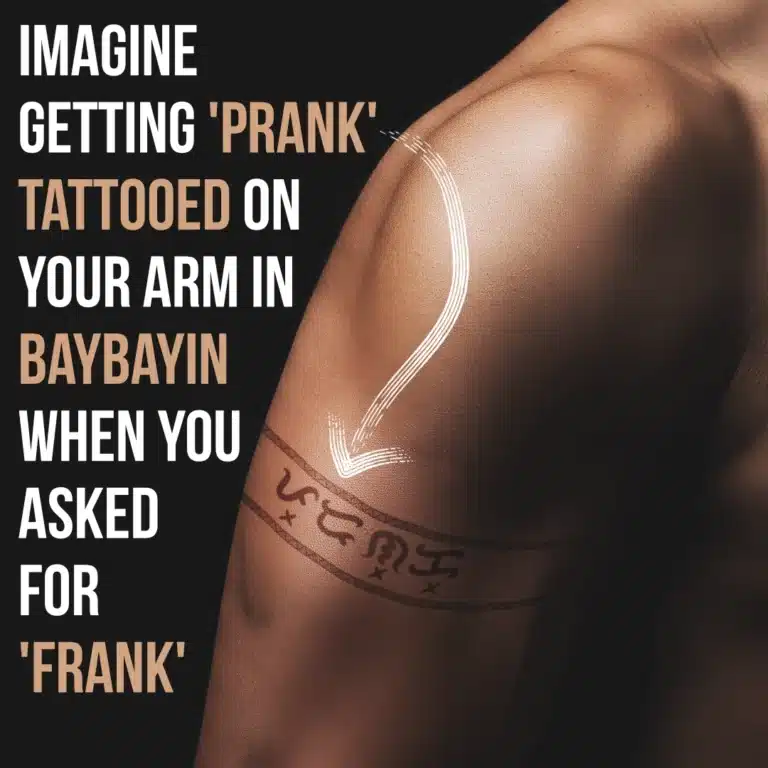 baybayin tattoo gone wrong